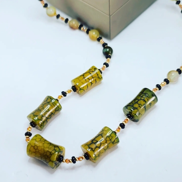 Green Agate necklace - Picture 4 of 4